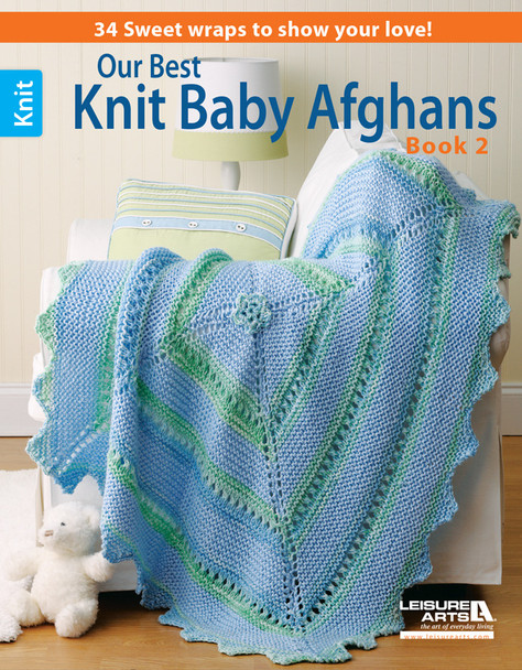 Leisure Arts Our Best Knit Baby Afghans 2 Book