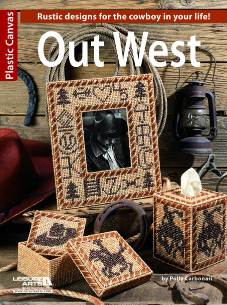 Leisure Arts Plastic Canvas Out West Book