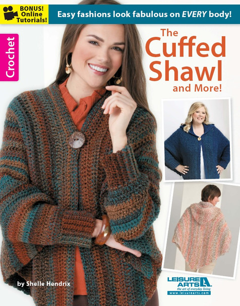 Leisure Arts Crochet The Cuffed Shawl & More Book