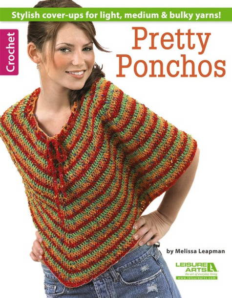 Leisure Arts Crochet Pretty Ponchos Book