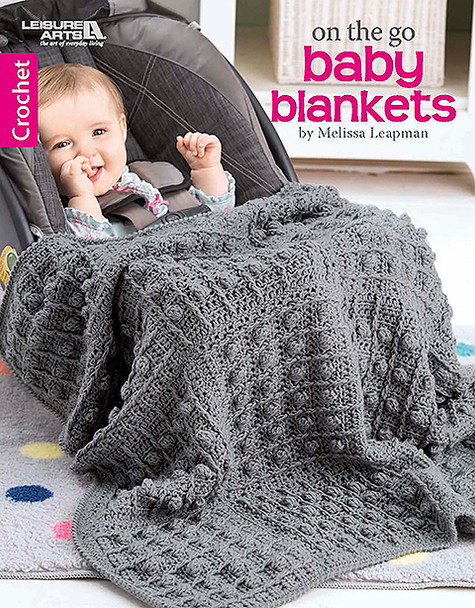 Leisure Arts Crochet On The Go Baby Blankets Book