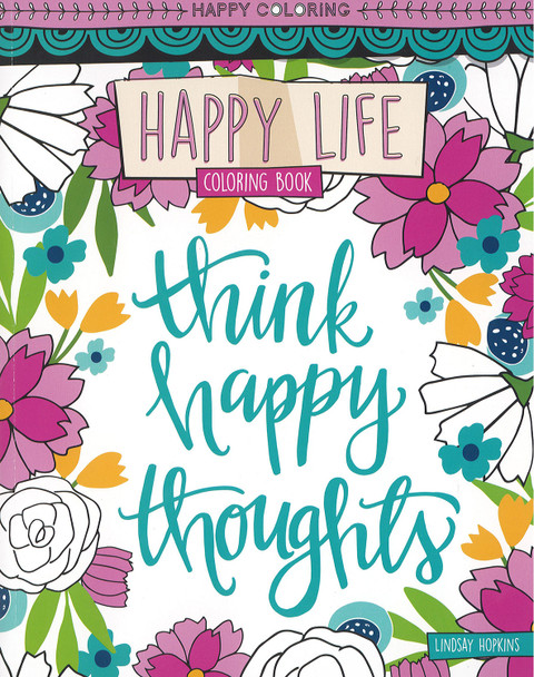 Leisure Arts Happy Life Coloring Book