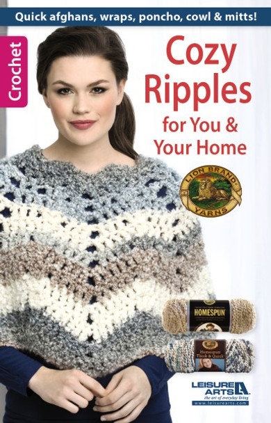 Leisure Arts Crochet Cozy Ripples For You & Your Home Book