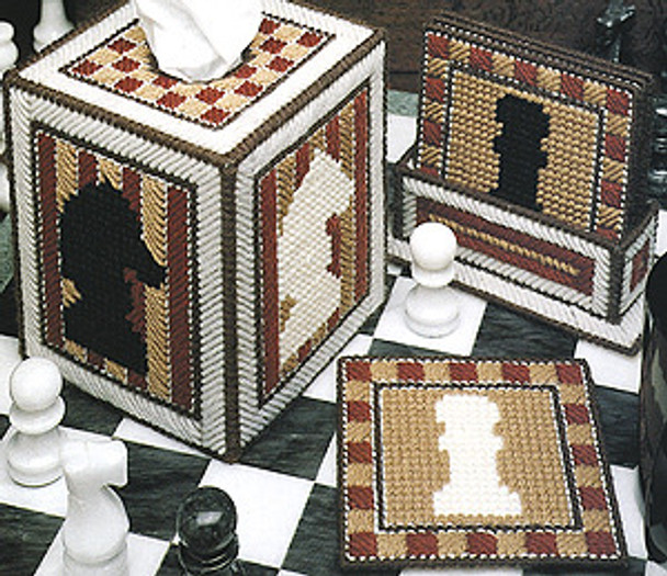 Leisure Arts Chess Mates Set Plastic Canvas ePattern