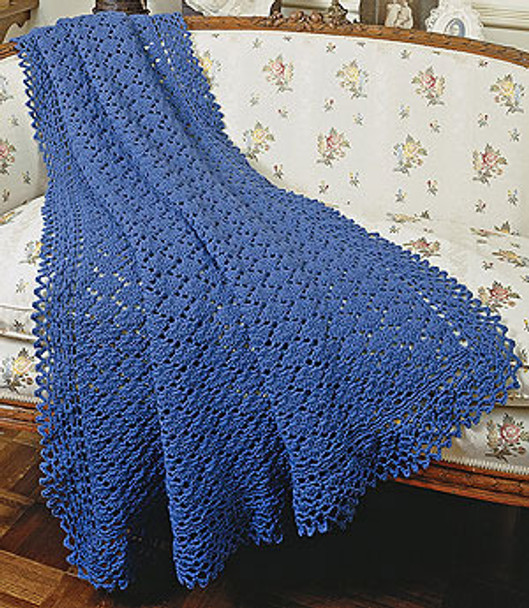 ePattern Shells and Lace Afghan