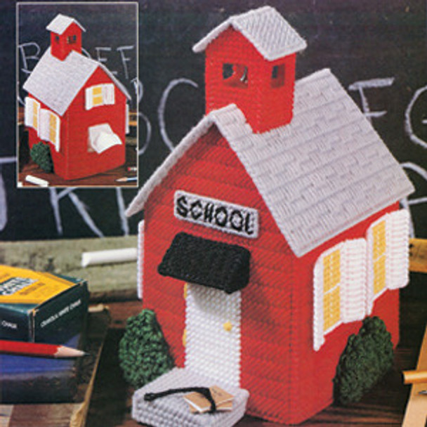 Leisure Arts Little Red Schoolhouse Plastic Canvas ePattern