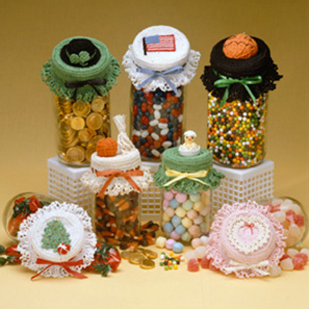 ePattern Holiday Jar Lid Covers