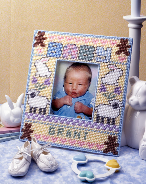 Leisure Arts Baby's First Frame Plastic Canvas ePattern