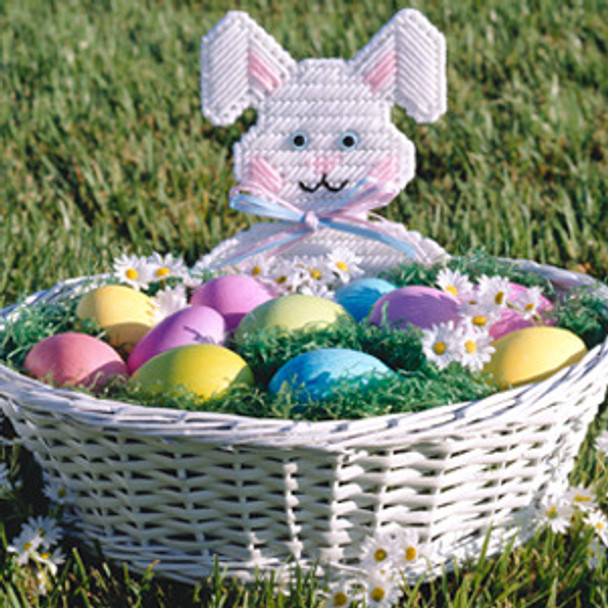 Leisure Arts Easter Rabbit Basket Embellishment Plastic Canvas ePattern