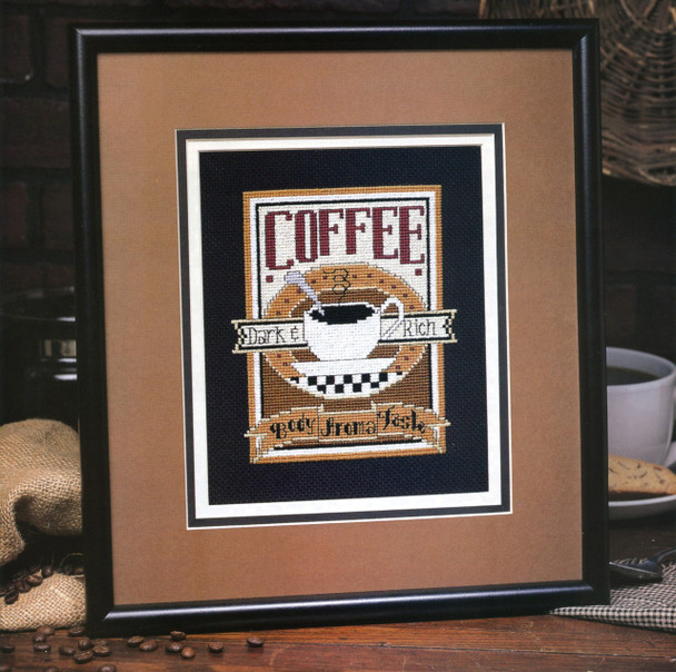 Leisure Arts Coffee Acclaim Cross Stitch ePattern