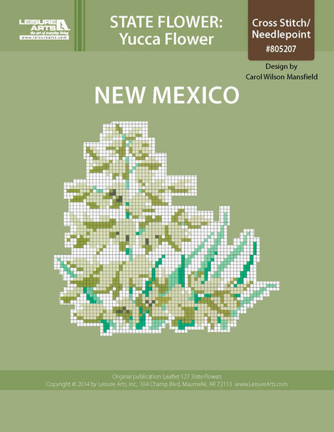 Leisure Arts New Mexico Yucca Flower Cross Stitch ePattern