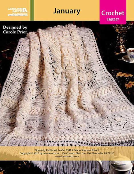 Leisure Arts A Year of Afghans Book 5  January Crochet ePattern