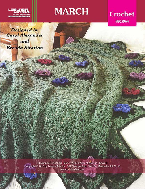 Leisure Arts A Year of Afghans Book 8 March Crochet ePattern