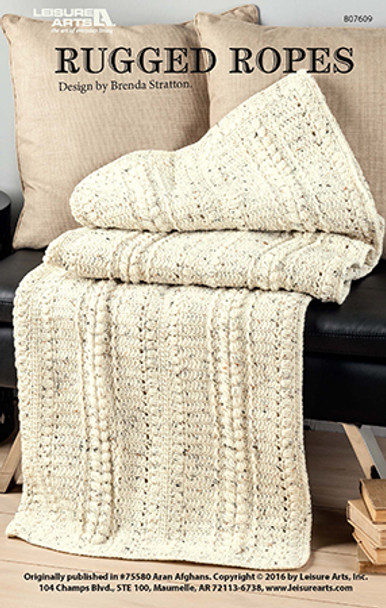 Rugged Ropes Crochet Afghan ePattern