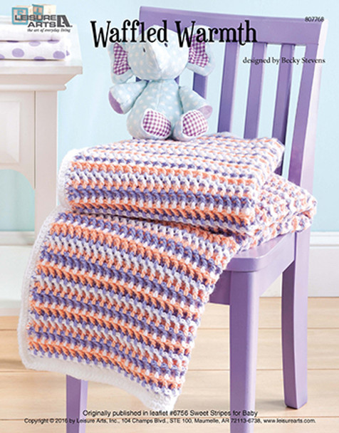Wonderfully and lovingly designed, baby will love being wrapped in this sweet afghan! Designed by Becky Stevens.