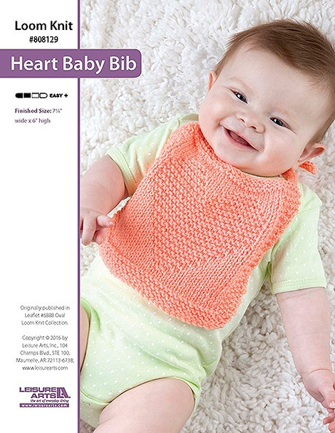 ePattern Heart Baby Bib