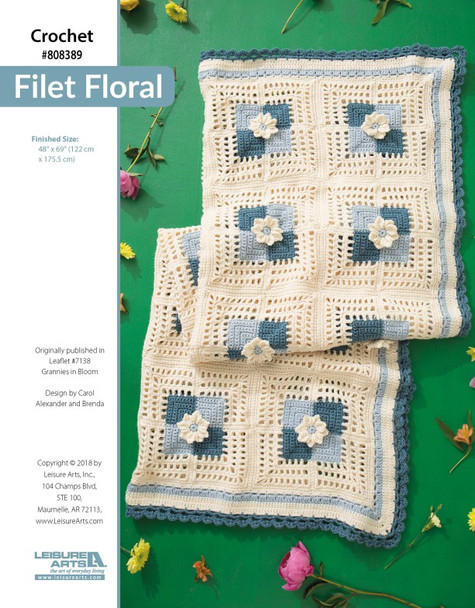 Crochet beauty a project at a time with Filet Floral!
