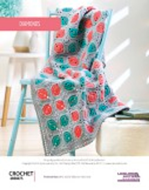 Crochet and shine bright with a Diamond baby blanket!