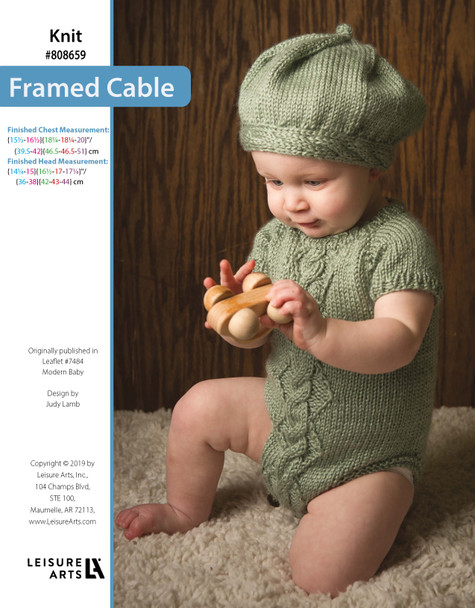Leisure Arts Modern Baby Framed Cable Knit ePattern