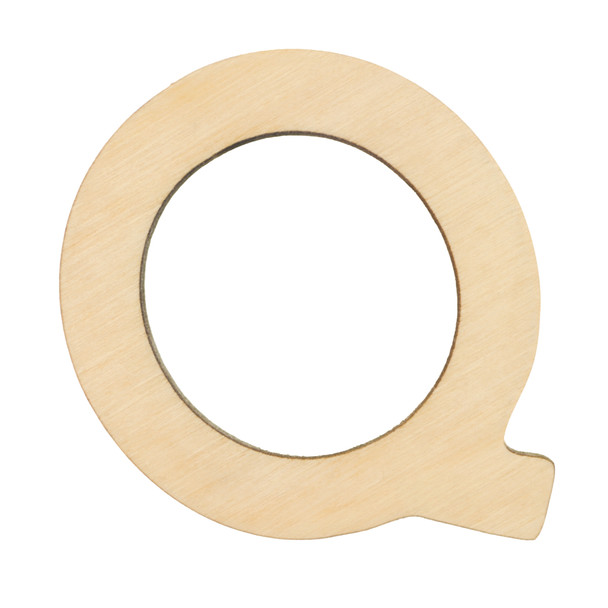 Essentials By Leisure Arts Wood Letter 1.75" Birch Q