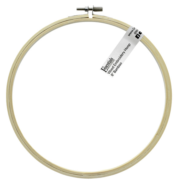Essentials By Leisure Arts Wood Embroidery Hoop 8" Bamboo