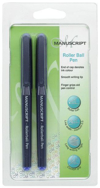 Manuscript Rollerball Twin Pack Blue