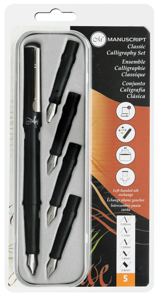 Manuscript Cartridge Pen Classic Calligraphy Set Left Handed