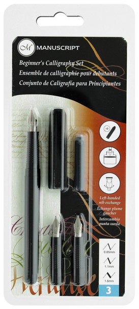 Manuscript Cartridge Pen Beginner's Calligraphy Set Left Handed