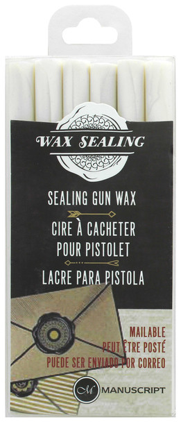 Manuscript Wax Sealing Gun 6pc Pearl