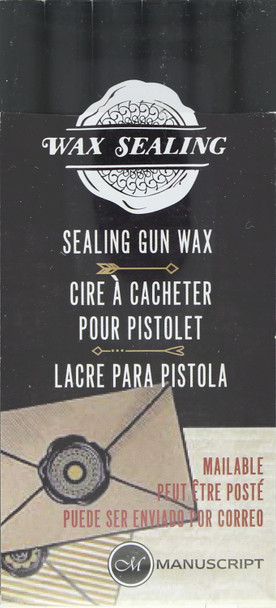 Manuscript Wax Sealing Gun Wax 6pc Black