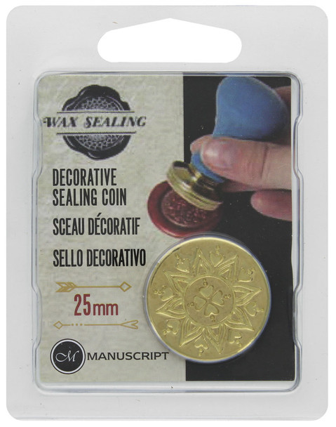 Manuscript Wax Sealing Coin 25mm Mandala