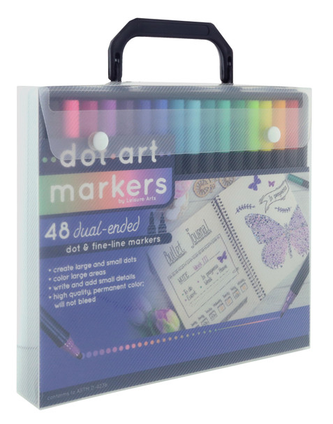 Leisure Arts Dot Art Marker 48pc