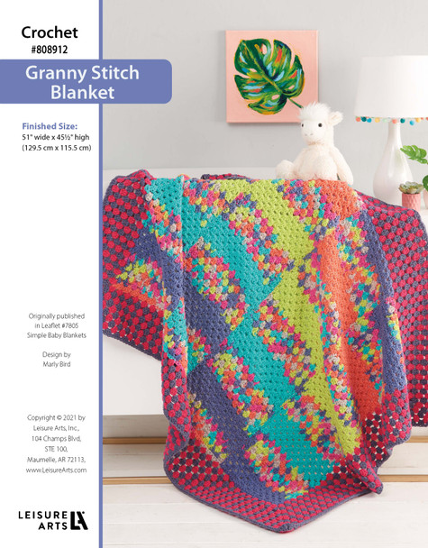 ePattern Crochet Granny Stitch Blanket