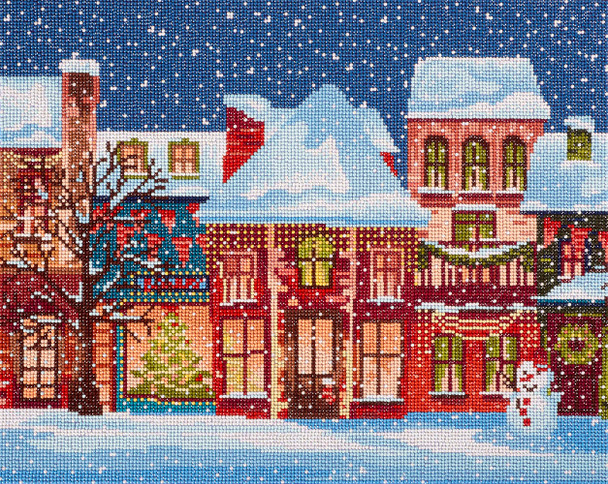 Diamond Art Kit 20"x 16" Advanced Holiday Village