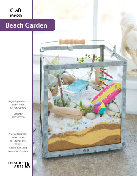 Leisure Arts DIY Fairy Garden Beach ePattern