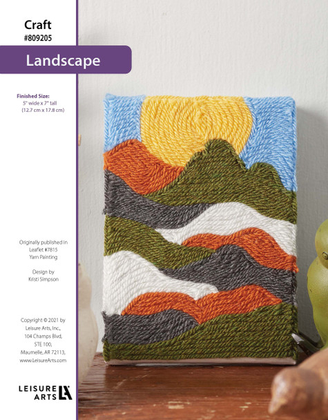 Leisure Arts Landscape Yarn Painting ePattern