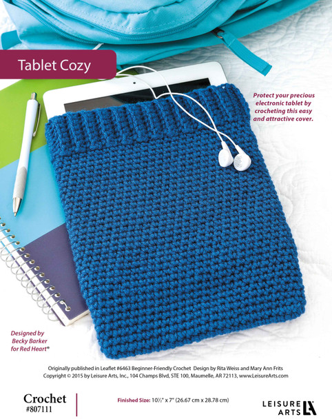 Leisure Arts Beginner Friendly Crochet Tablet Cozy ePattern