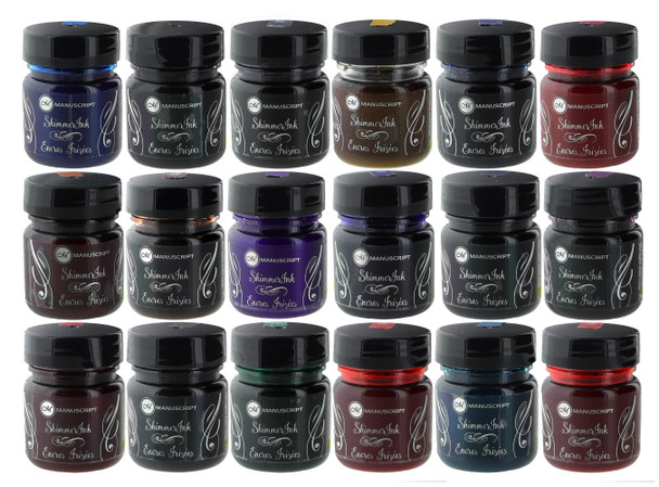 Manuscript Dip Pen Shimmer Ink Assortment 108pc