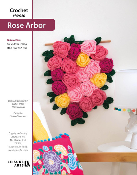 Leisure Arts Wall Hangings Rose Arbor Crochet ePattern
