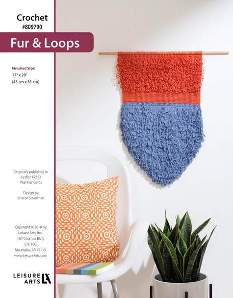 Leisure Arts Wall Hangings Fur & Loops Crochet ePattern