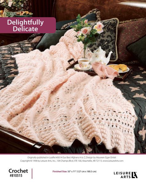 Leisure Arts Our Best Afghans A To Z Delightfully Delicate Crochet ePattern