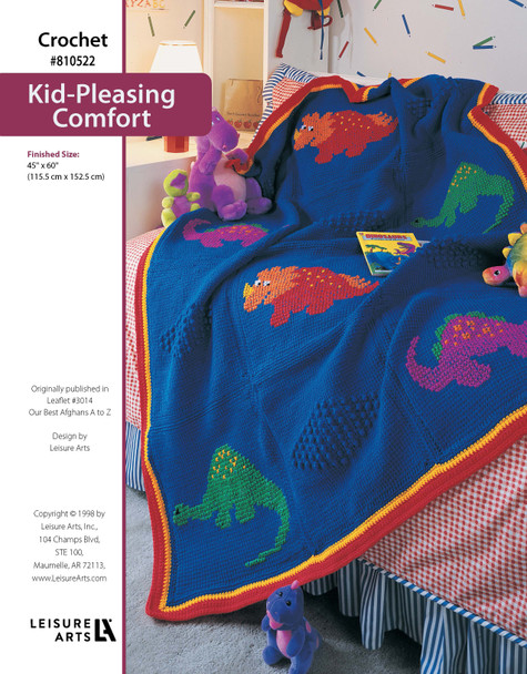 Leisure Arts Our Best Afghans A To Z Kid-Pleasing Comfort Crochet ePattern