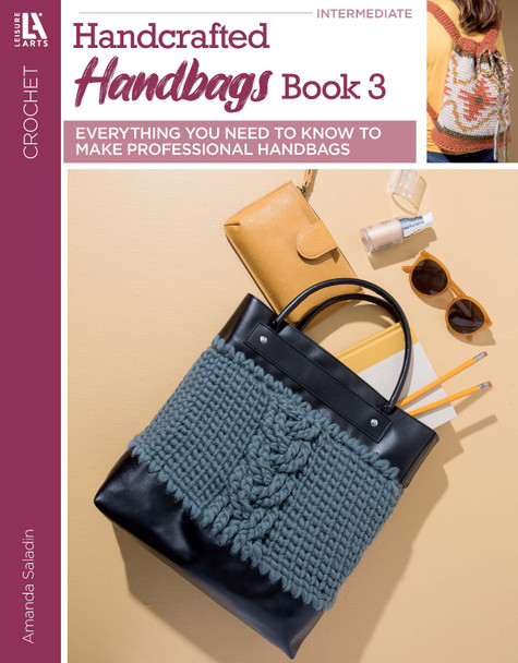 Leisure Arts Crochet Handcrafted Handbags Intermediate Book 3