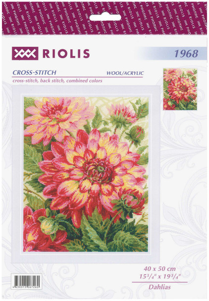 Riolis Cross Stitch Kit Dahlias