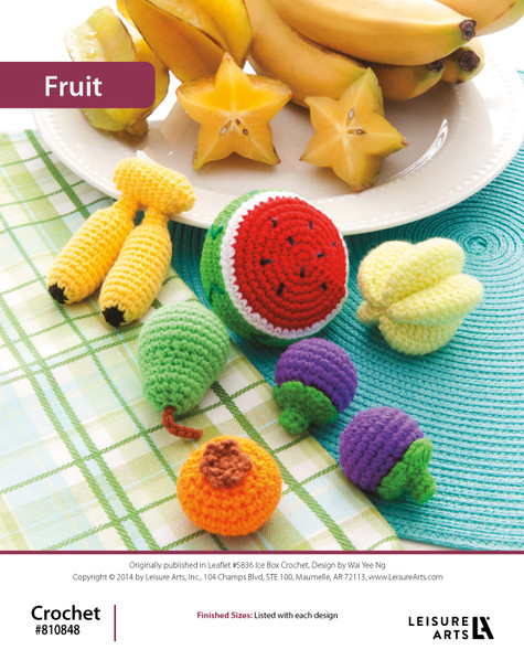 Leisure Arts Ice Box Crochet Fruit ePattern