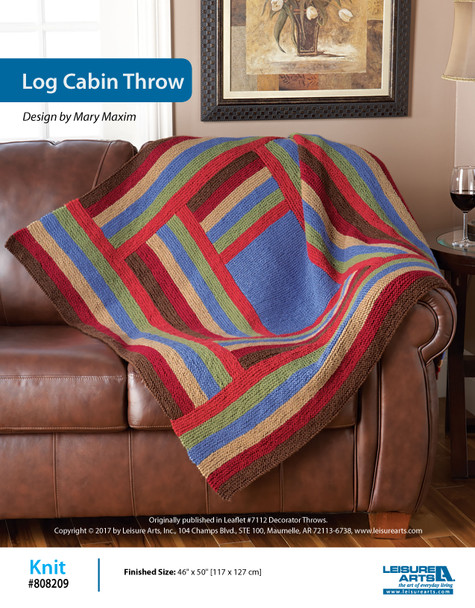 ePattern Log Cabin Throw