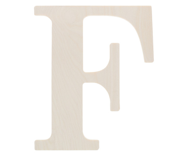 Good Wood By Leisure Arts Letter 9.5" Birch F