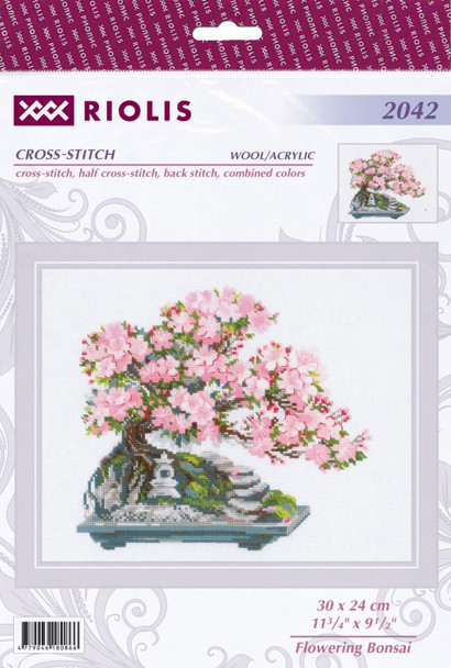 Riolis Cross Stitch Kit Flowering Bonsai