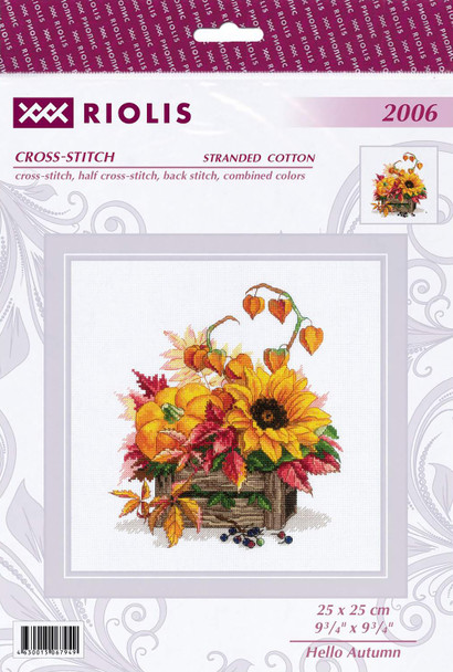 Riolis Cross Stitch Kit Hello Autumn