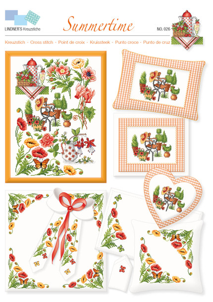 Lindner's Cross Stitch Chart Summertime ePattern